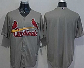 St. Louis Cardinals Blank Grey New Cool Base Stitched MLB Jersey,baseball caps,new era cap wholesale,wholesale hats